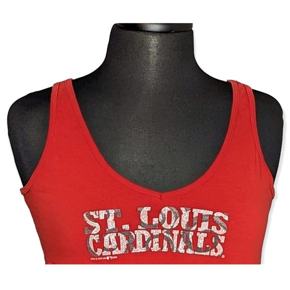 5th & Ocean St Louis Cardinals Red Tank Top Size Large - Picture 3 of 12